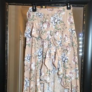 Jaase Layered Floral Skirt Size S